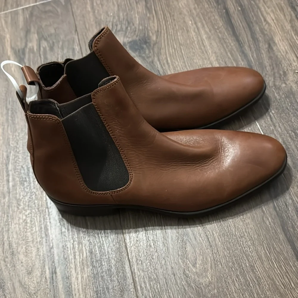 NWT! Ecco Brown Citytray Boots for Men - Size 43 (US9-9.5) 🛵